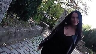 Chesty Fledgling Latina Mummy Fucked In Public Act Outdoor
